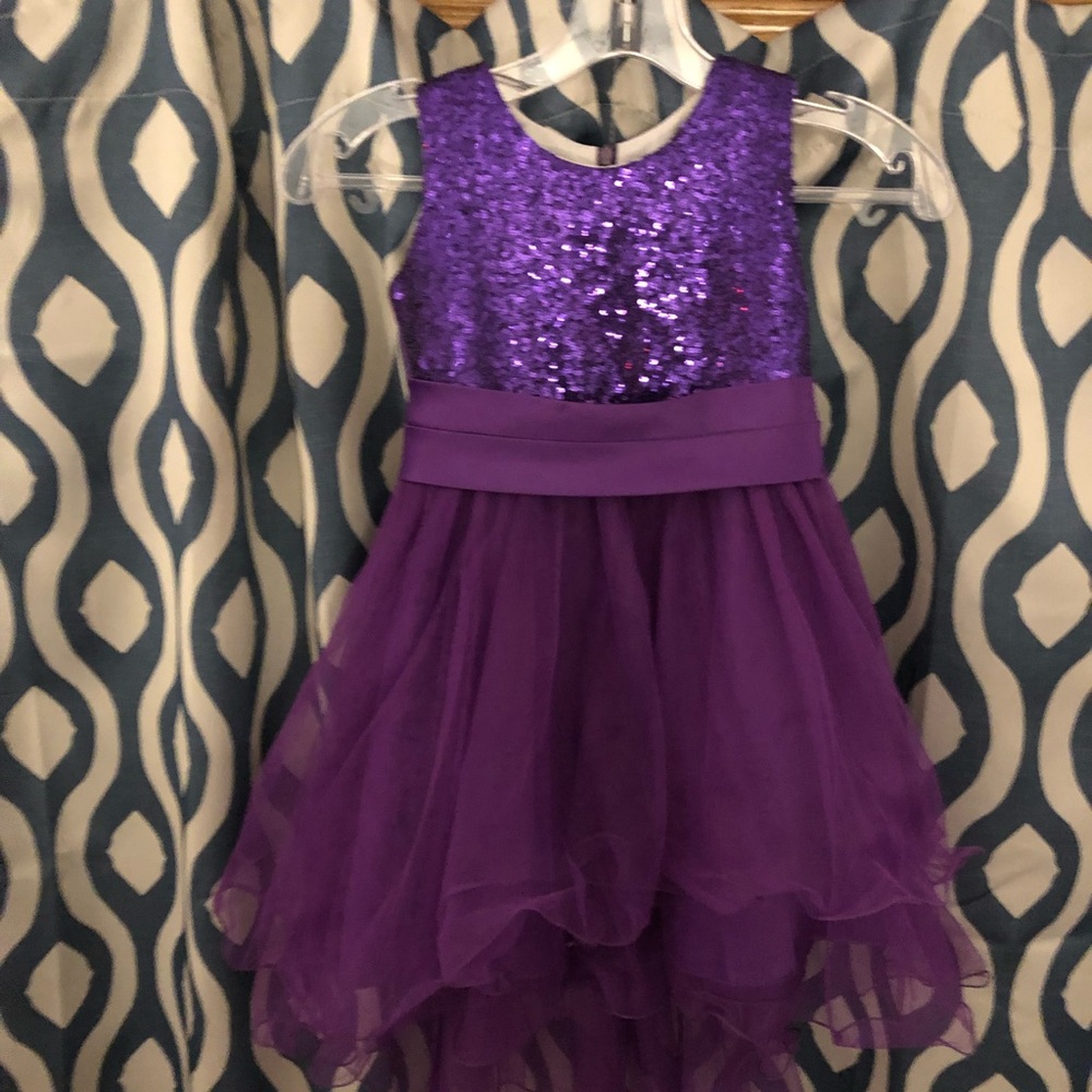 sparkly purple pageant gown 💜